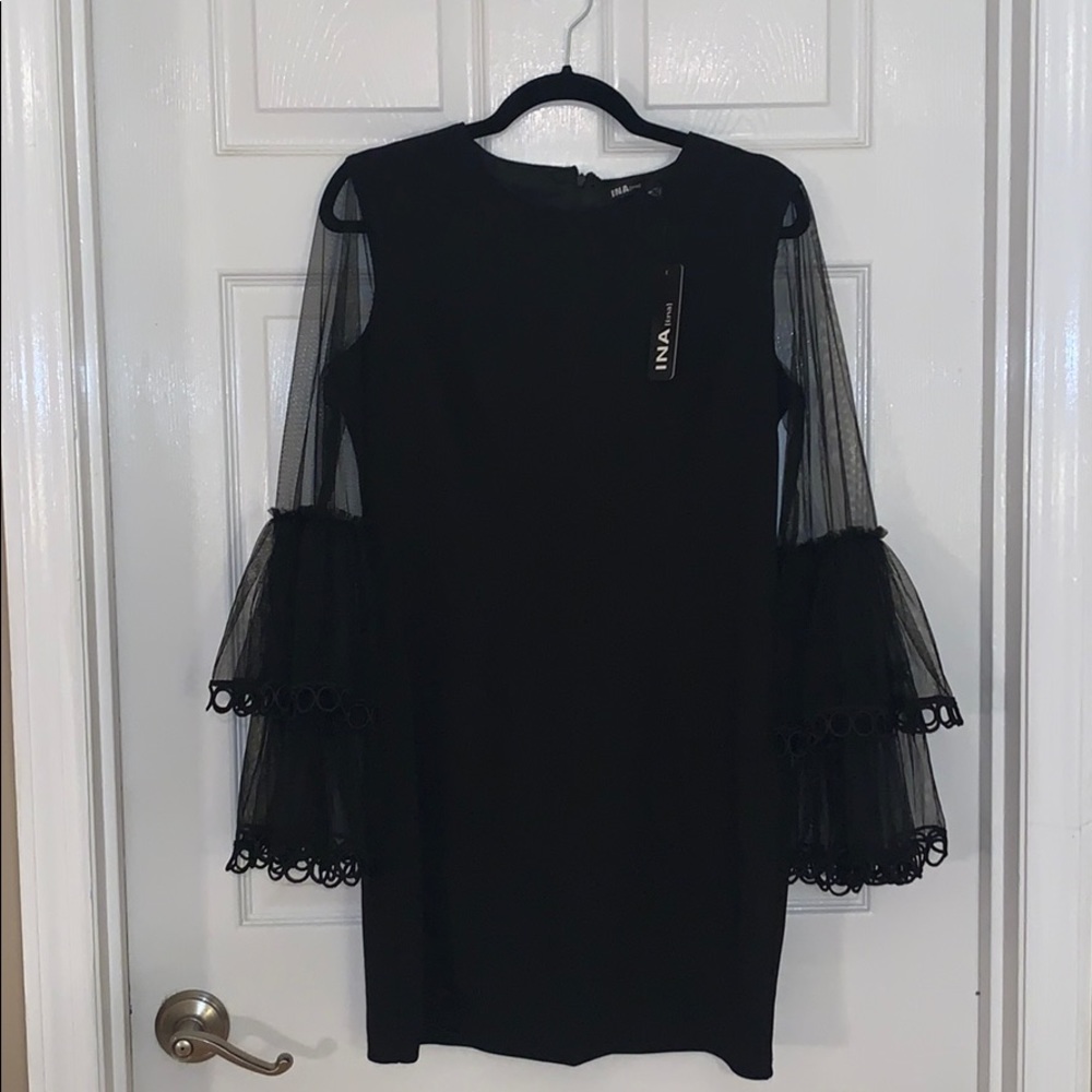 Ina black dress